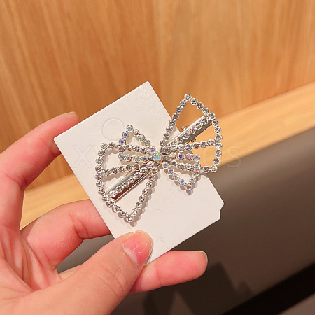 Alloy Rhinestone Alligator Hair Clips PW-WG5196A-01-1