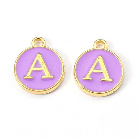 Golden Plated Alloy Enamel Charms LS-ENAM-S118-10A-1