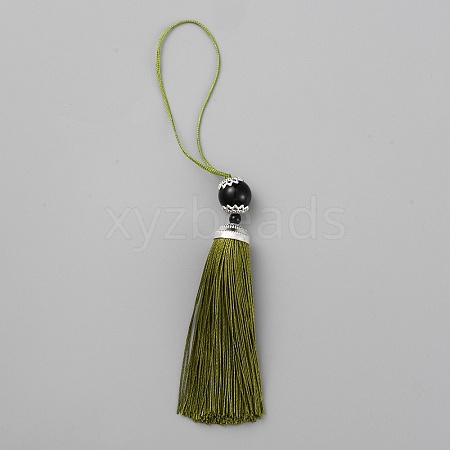 Polyester Tassel Big Pendants Decorations HJEW-TAC0019-01B-1