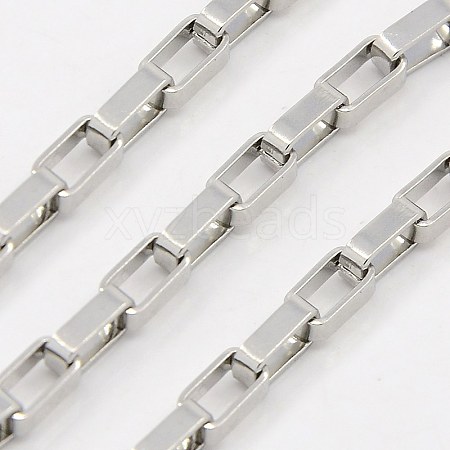 Tarnish Resistant 304 Stainless Steel Venetian Chains CHS-K001-01-3.5mm-1