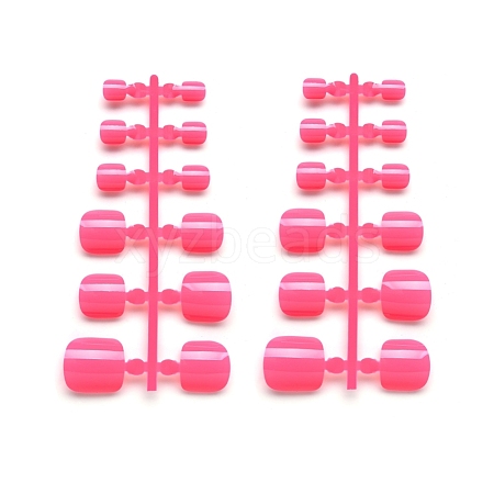 Solid Color Plastic Seamless Toe False Nail MRMJ-R085-026D-1