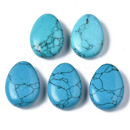 Synthetic Turquoise Pendants G-N0326-74I-1