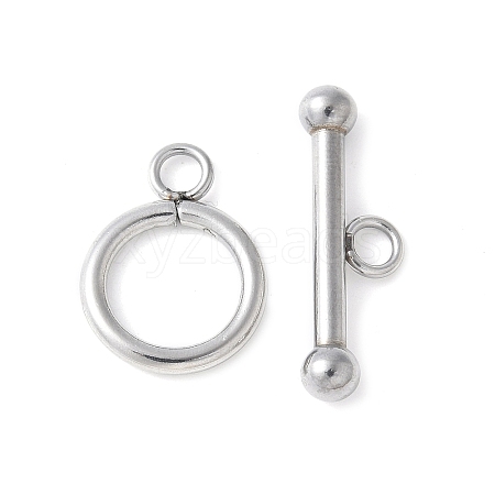 304 Stainless Steel Toggle Clasps STAS-Z124-01B-P-1