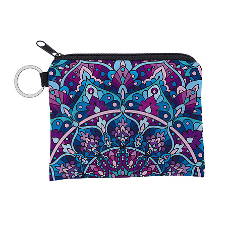 Mandala Flower Pattern Polyester Clutch Bags PAAG-PW0016-03F-1