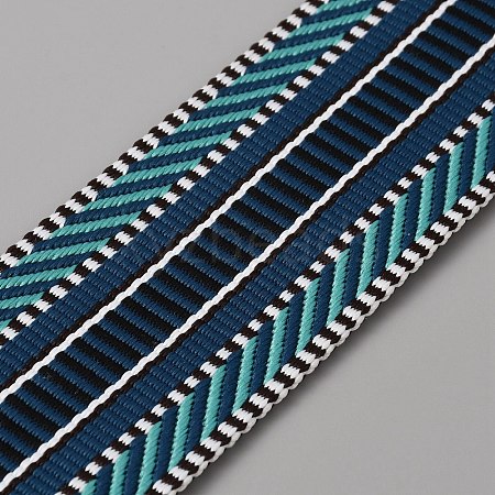 Polyester Jacquard Ribbons OCOR-WH0082-63B-1