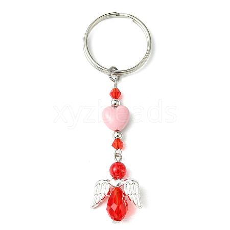 Glass & Acrylic Pendant Keychain KEYC-JKC00642-05-1