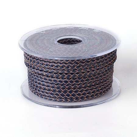 Braided Cowhide Cord WL-I004-6mm-18-1