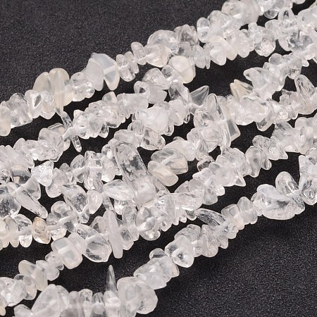 Natural Quartz Crystal Chips Beads Strands F019-1