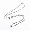 Tarnish Resistant 304 Stainless Steel Curb Chain Necklaces NJEW-P147-05P-1