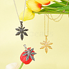 Unicraftale 3Pcs 3 Colors 304 Stainless Steel Pendants STAS-UN0038-84-4