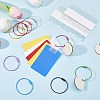 10Pcs 10 Colors Iron Cable Wire Keychains FIND-CP0003-82-4