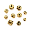   500Pcs 10 Styles Tibetan Style Alloy Spacer Beads TIBEB-PH0004-97-1