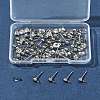 40Pcs 304 Stainless Steel Ball Post Stud Earring Findings STAS-FS0001-76P-8