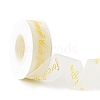 10 Yards Gold Stamping Forever Love Chiffon Ribbons PW-WG21800-03-1