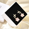 Natural Pearl Ear Studs EJEW-L099-03G-3