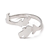 Non-Tarnish 304 Stainless Steel Open Cuff Rings RJEW-Q808-02B-P-2