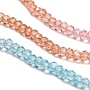 Transparent Painted Glass Beads Strands LS-DGLA-A034-T2mm-A19-4