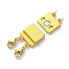 Zinc Alloy Box Magnetic Clasps Converter PALLOY-C159-01LG-2