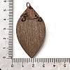 Printed Poplar Wood Big Pendants FIND-B045-24B-3