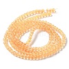 Drawbench Transparent Glass Beads Strands GLAD-Q012-4mm-08-4
