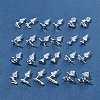2 Pairs Alloy Stud Earrings for Women EJEW-FS0001-27L-8