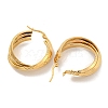 202 Stainless Steel Multi Layered Hoop Earrings EJEW-H003-11G-2