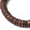 Natural Coconut Stretch Bracelets BJEW-JB11095-02-4