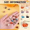30Pcs Thanksgiving Pumpkin Charms Pendant Fall Theme Charm Colorful Pumpkin Charms for Jewelry Necklace Bracelet Earring Making Crafts JX296A-7