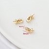 Brass with Cubic Zirconia Peg Bails PW-WG34797-01-1