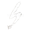 Non-Tarnish Unisex 304 Stainless Steel Paperclip Chain Necklaces NJEW-H215-04P-1