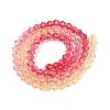 Gradient Color Baking Painted Glass Bead Strands DGLA-A039-T6mm-A03-2