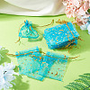 30Pcs Gold Stamping Moon Star Organza Drawstring Gift Bags ABAG-TA0002-21F-5