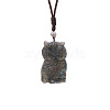 Natural Labradorite Pendants Necklaces PW-WG80763-21-1