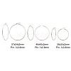 304 Stainless Steel Hoop Earrings EJEW-CJ0001-01-2