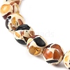 Sythetic Amber Beads Stretch Bracelets for Women BJEW-JB11536-4