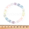 Dyed Natural Selenite Column Beaded Stretch Bracelets for Women BJEW-I312-05F-5