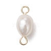 2Pcs 2 Colors Natural Pearl Potato Links Connector Charms PALLOY-JF04805-3