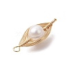 Copper Wired Pearl Pendants PALLOY-JF02919-4