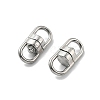 304 Stainless Steel Double Eye Swivel Clasps STAS-B082-07P-2