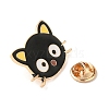 Golden Alloy Enamel Brooch JEWB-U004-04G-01-3