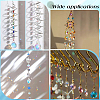 80Pcs Transparent Faceted Glass Connector Charms GLAA-SP0001-88D-02-7