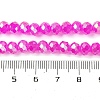 Baking Electroplate Glass Beads Strands X-DGLA-A039-J8mm-B24-4