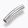 Tarnish Resistant 304 Stainless Steel Bayonet Clasps STAS-O114-050B-P-3