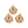 Brass Micro Pave Colorful Cubic Zirconia Locket Pendants KK-G390-29MG-1