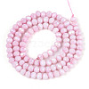 Anti-Tarnish Electroplate Rondelle Glass Beads Strands X-EGLA-T021-4mm-17-03-2