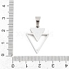 304 Stainless Steel Enamel Pendants STAS-B137-03P-3