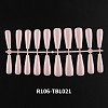 Solid Color Plastic Seamless Toe False Nail MRMJ-R106-TBL021-2