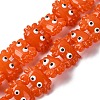 Transparent Glass Enamel Beads LAMP-V001-08K-2