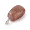 Natural Strawberry Quartz Pendants G-k302-B17-3