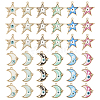 48Pcs 12 Style Alloy Enamel Pendants ENAM-TA0001-73-10